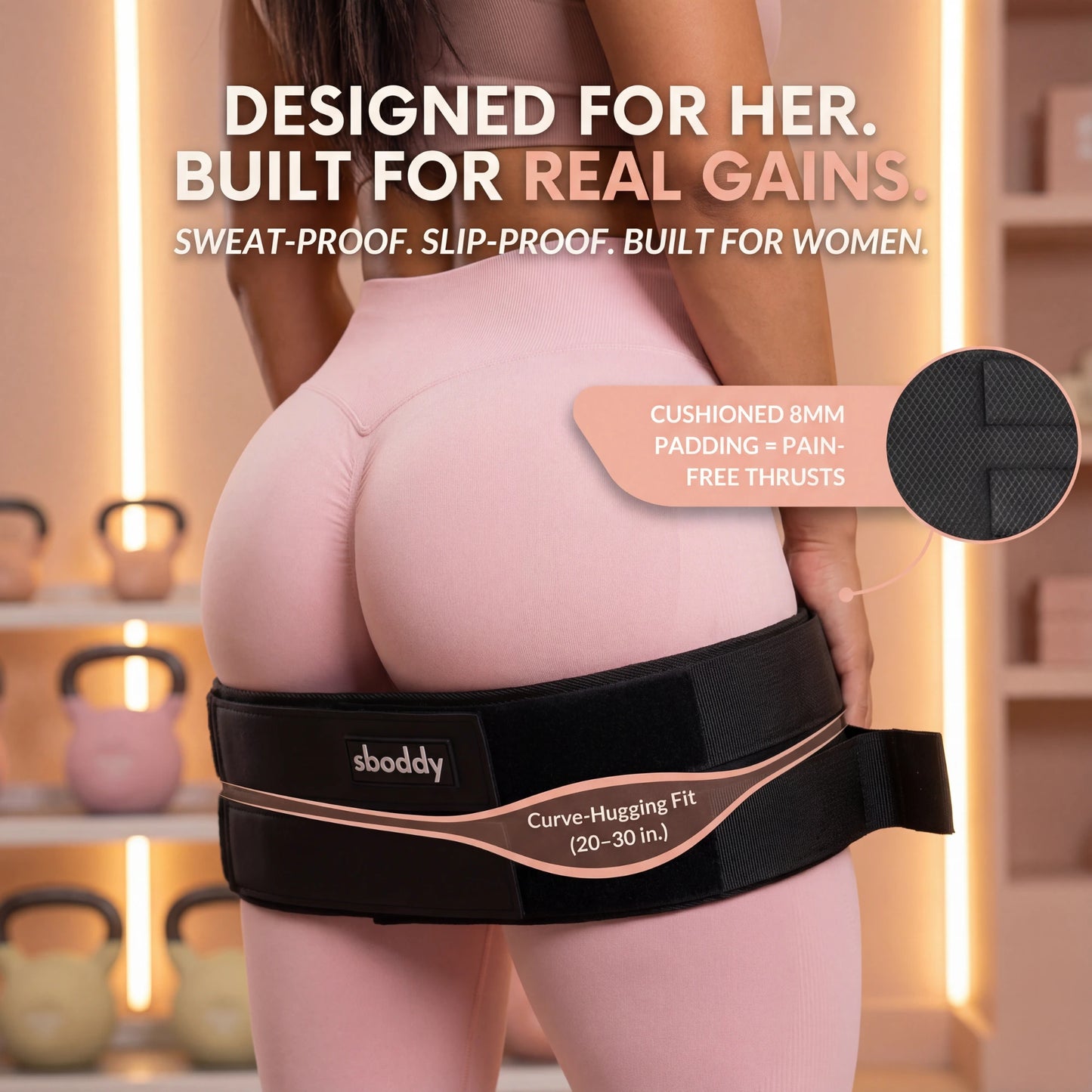 Pain-Free Glute Gains with Hip Thrust Belt